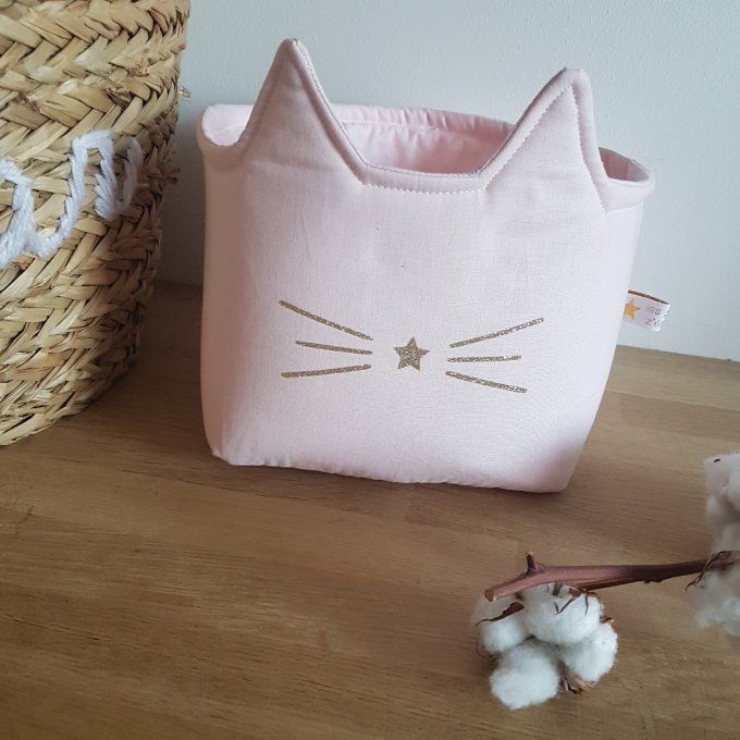 Panier de rangement chat  différents coloris