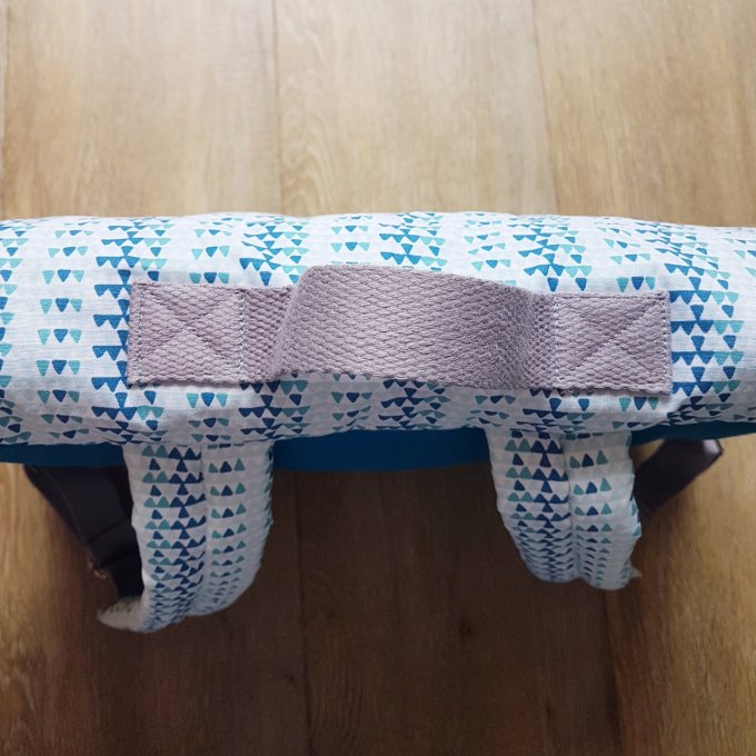 Cartable maternelle triangle pétrole