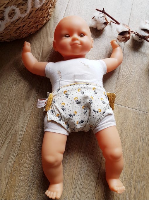 Couche modèle Adélaïde pour poupée 30 à 42 cm 