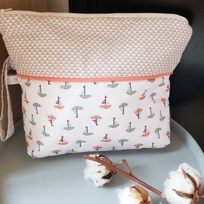 Trousse de toilette marin personnalisable