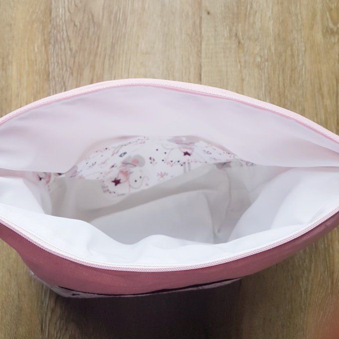 Trousse de toilette souricette personnalisable