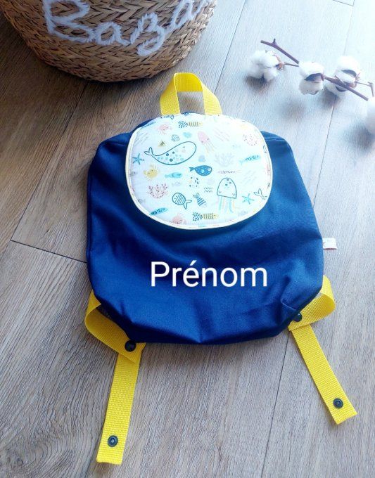 Sac à dos maternelle marine imprimé sea