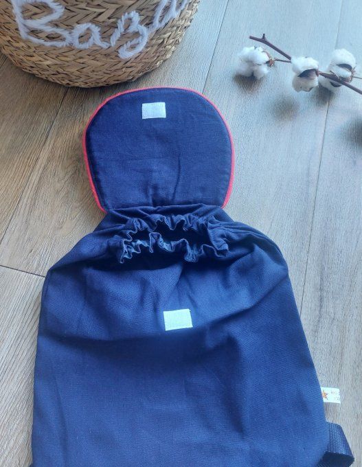 Sac à dos maternelle  marine imprimé marinière
