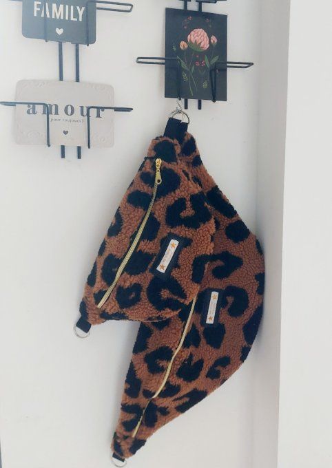 Maxi sac Banane moumoute léopard 