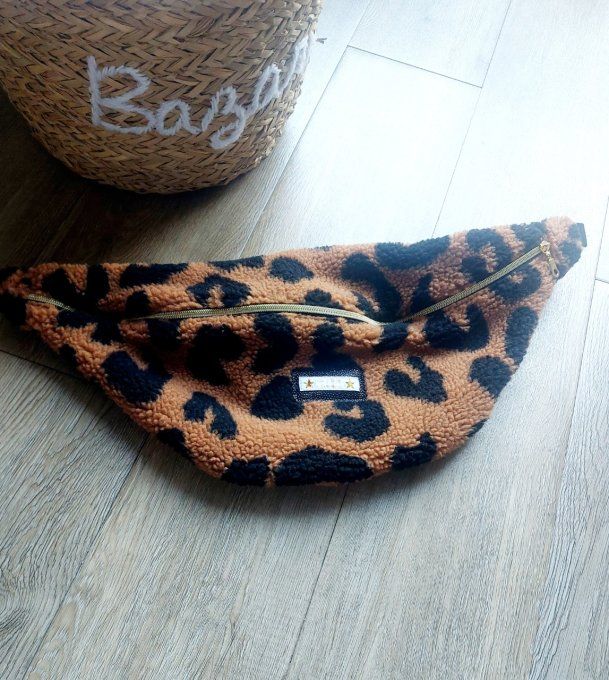 Maxi sac Banane moumoute léopard 