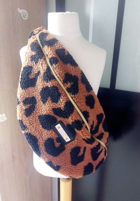 Maxi sac Banane moumoute léopard 