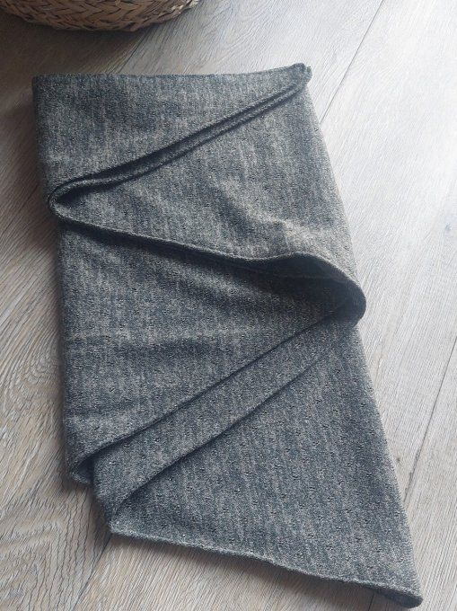 Foulard chèche maille lurex kaki