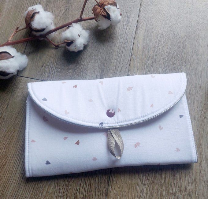 Pochette porte barrettes 2 en 1 nude