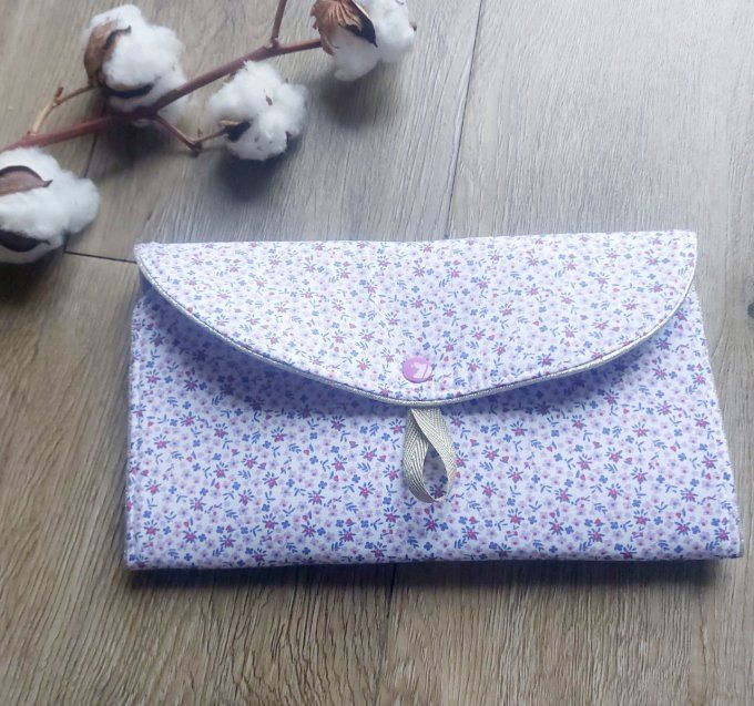 Pochette porte barrette 2 en 1 lilas