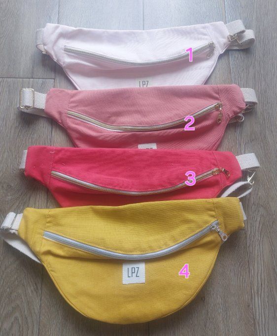 Sac Banane casual en coton 13 coloris