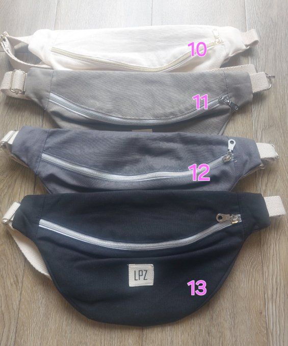 Sac Banane casual en coton 13 coloris