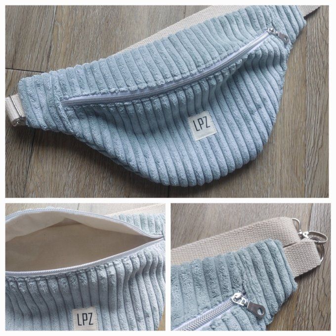 Banane velours côtelé doudou 3 coloris claires