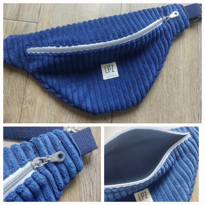Banane velours côtelé doudou 3 coloris foncés