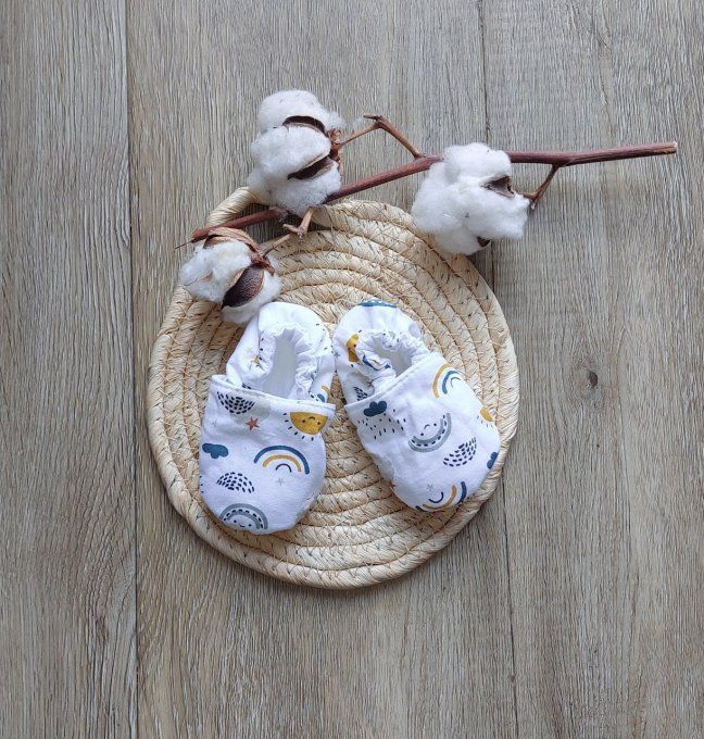 Chaussons bébé Rainbow 2 tailles