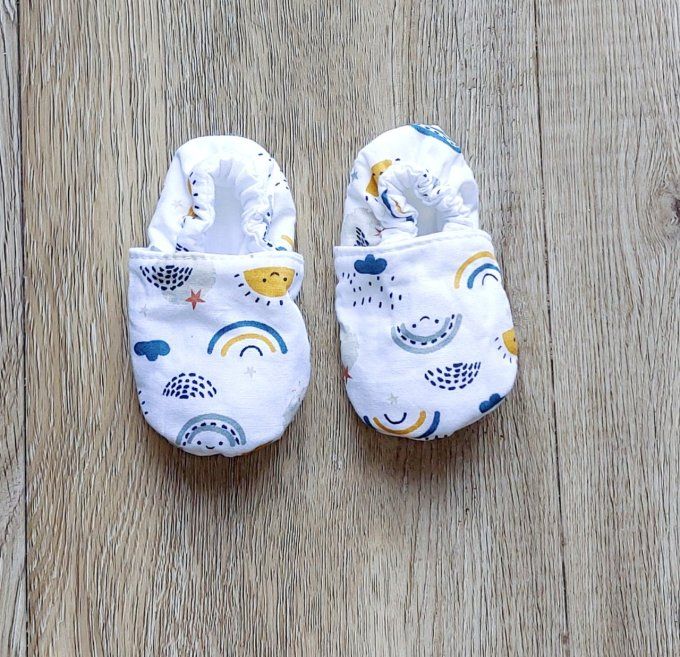 Chaussons bébé Rainbow 2 tailles