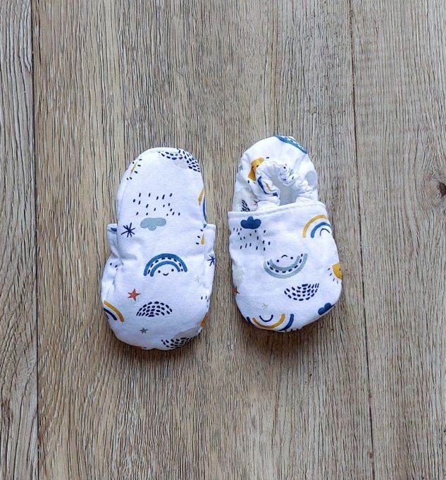 Chaussons bébé Rainbow 2 tailles