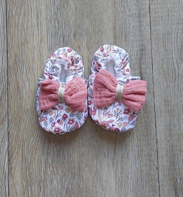 Chaussons bébé Salomé terra cotta 2 tailles