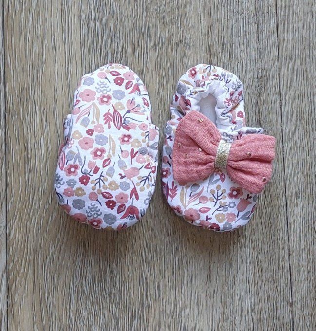 Chaussons bébé Salomé terra cotta 2 tailles