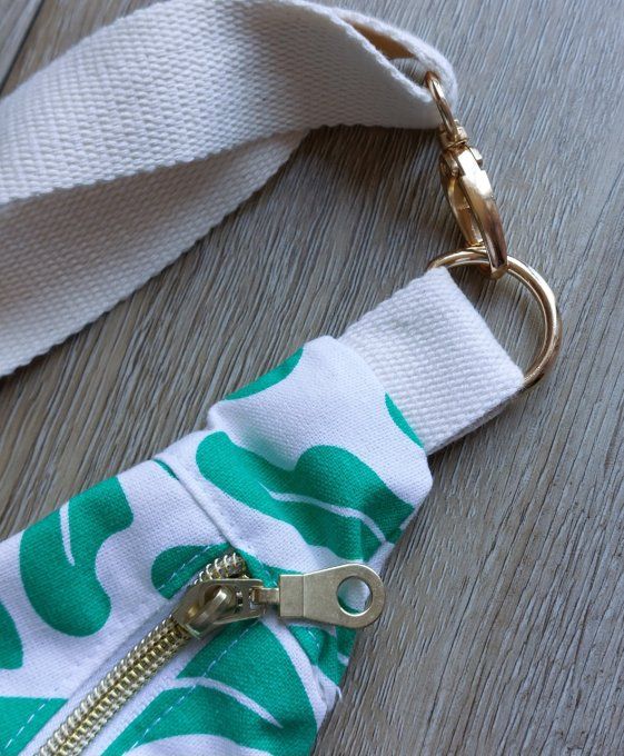 Maxi sac banane tropical vert