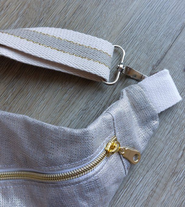 Maxi sac banane lin doré