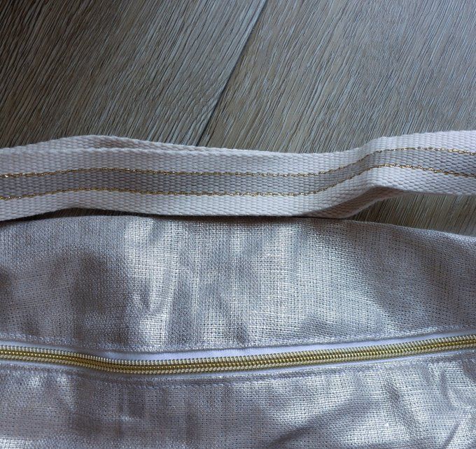 Maxi sac banane lin doré