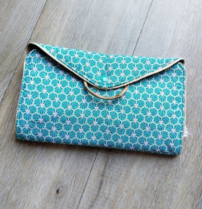 Pochette à bijoux verte