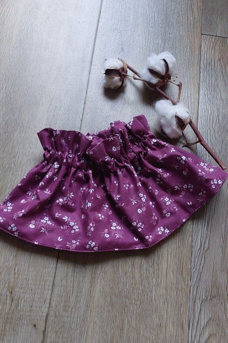 faux col froufrou fleuris